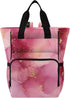 SUABO Baby Diaper Bag Backpack Pink Ink Wash Large Bag Waterproof Travel Diaper