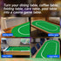 GSE Games & Sports Expert Non-Slip Rubber Poker Tabletop Layout Mat with Carrying Bag for Casino Night