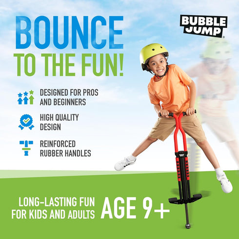 Pogo Stick for Kids Age 10 & Up, Red - for Boys, Girls, Teens & Adults 80 to 160 Lbs, High Jumping Pogo Sticks