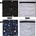 2pcs 2 Cloth Diaper Wet Dry Bags, Waterproof Reusable Wet Bag with Zipper Pockets & Handle, Washable Laundry Bags