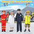 IVENRXIU 4 1 Set-Police 3-8, Toddler Dress Up Clothes, Kids Role Play Costumes In Doctor Fireman Engineer for Kids Boys