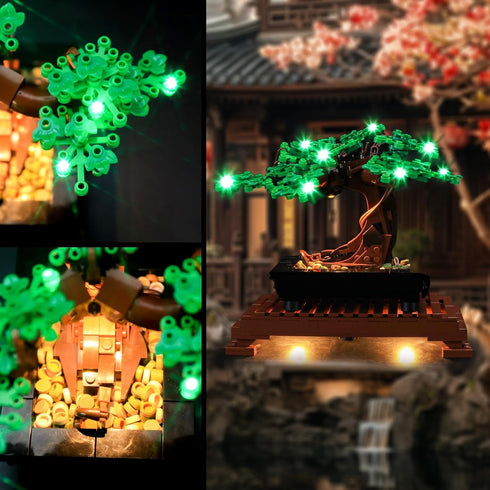 Vaodest LED Light for Lego Bonsai Tree 10281 Model, Compatible with Model 10281, Green