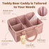 Shinylin 2 Pack Diaper Caddy Organizer Baby Caddy Organizer with Handle Nursery Storage Bin and Car Storage Basket