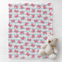 Cstdyfrv Cozy 60x80in Cute Pink Crabs Baby Blankets for Boys Girls Watercolor Crab Striped Soft Infant Toddler Newborn