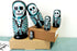 Lorveelo Skull Nesting Dolls - Cute Animal Matryoshka Doll Handmade Wooden Dolls for Children Christmas Birthday