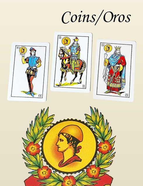LEQBO 48 (1-12 4 2 Spanish Playing Cards, Baraja Espaola - Card Deck Mexicana Naipes in Suits + Jokers), Traditional
