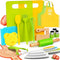 Montessori Kitchen Tools for Toddlers-21PCS Kids Cooking Sets Real-Montessori Cooking Set for