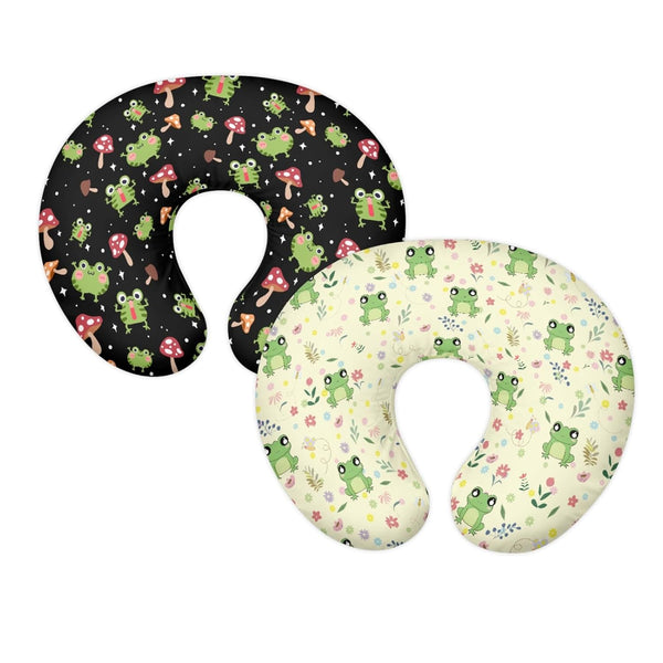 GOSTONG Frog Nursing Pillow Cover for Baby Boy Girl Personality Stretchy Pillow Covers