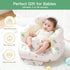 E1F1NN DOT 3-36 Inflatable Baby Seat for Babies Months, Blow Up Floor Chair with Built-in Air Pump & Spine Support