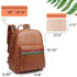 Backpack Leather Diaper Bag for Women with Multiple Pockets,Laptop Compartment and Changing Pad.
