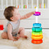 Baby Spinning Stack Toys, Colorful Rainbow Design ABS Plastic, Educational Interactive Learning Toys for Boys and Girls