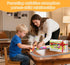 Utrena Set, 1 2 3 Toddler Train Track Toys,Electric Farm Animal Train Realistic Steam Lights Sound, Interactive Boy