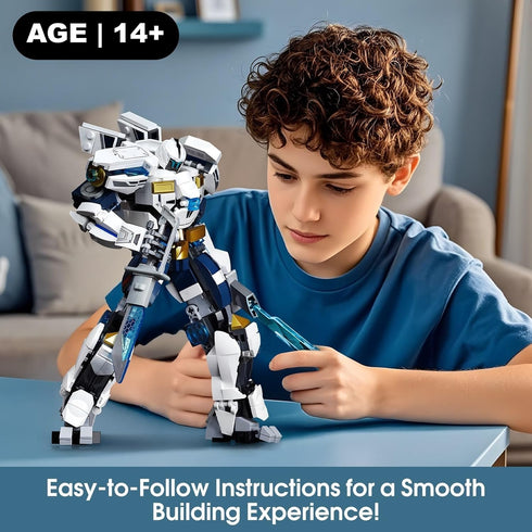 Sets 561 14+ Mech Robot Building Easter PCS Transforming Mecha Robot Model Kit Creative Building Display Gift Christmas