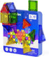 3-8, 60pcs Mini Magnetic Tiles Travel Kit for Kids Ages Portable Magnetic Building Blocks with Visual Storage Guide