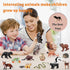 18Pcs Forest Animals Figures - Plastic Woodland Creature Toy Figurines for Kids 3-5 6-12, Small Jungle Animal Baby
