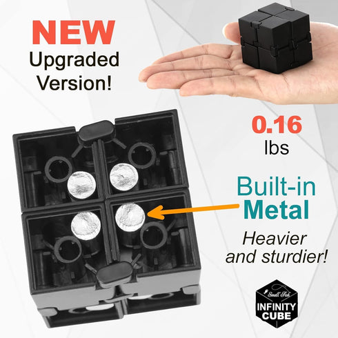 Infinity Cube Sensory Fidget Toy, EDC Fidgeting Game for Kids and Adults, Cool Mini Gadget Best for Stress and Stress