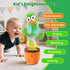 JAKCJFII Rechargeable Dancing Talking Cactus Baby Toys for Toddlers Boys Girls, Singing Mimicking Recording Toy Repeats