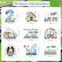 36PCS 2nd 2 Chugga Chugga Two Two Party Decorations - Yoyuspy Train Birthday Party Decoration Cupcake Toppers Year Old