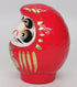 Daruma Doll 3.7 Inch Tall (Red), Paper-Mache, Handcrafted Traditional Crafts from Japan