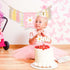 1st Daisy Birthday Decorations Highchair Pink Floral High Chair Banner Boho Flower One Wooden Cake Topper for Pastel