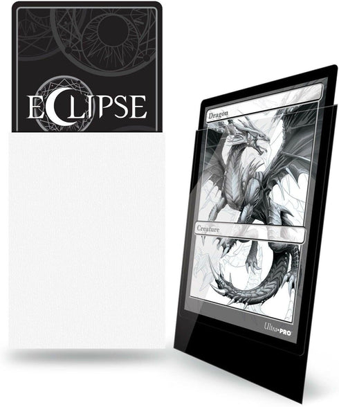 Ultra Pro 88-15600 Eclipse Gloss Standard Sleeves, 100 Pack - Arctic White