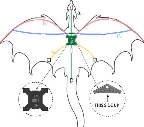 JEKOSEN Fiery Dragon 54" Huge Kite for Kids and Adults, Easy to Fly Single Line String with 160" Tail for Outdoor Games