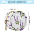YETTASBIN Lavender Portable Pacifier Holder Case with Metal Hook Buckle & Zipper for Diaper Bag and Stroller, Versatile