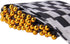 98ft Checkered Black & White Pennant Banner, Racing Flags with 20Pcs 11.8 Inch Plastic Sticks