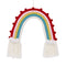 NoJo Little Love Rainbow Tapestry, Red, Pink, Yellow, Blue, and White Yarn Wall Décor