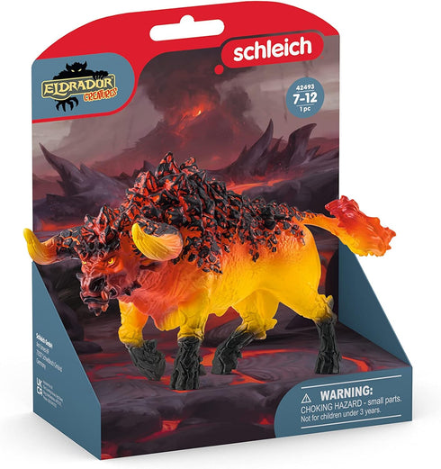 Schleich Eldrador Creatures - Mythical Lava Monster Action Figure, Fire Bull Toy for Kids Ages 7+