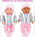 HONLAELLA 5 14-16 inch 18 Inch Pieces Baby Doll Clothes & Accessories with Outfit, Hat, Coat, Socks, Hanger for Baby