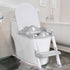 BRINJOY Potty Training Seat with Step Stool Ladder, Potty Toilet Toddler Seat w/Potty Training Chart & Cushion Handle