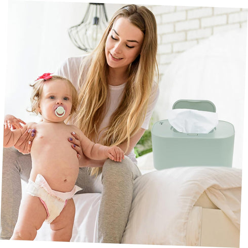 Mobestech Portable Baby Wipe Warmer Cordless Wet Tissue Heater for Travel Home Office