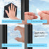 6 Pcs Child Proof Sliding Door Lock - Safety Lock for Patio Door, Sliding Glass Window, No Drilling Required