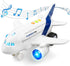 Airplane Toys for Toddlers 1:200 Friction Powered Toy Plane with Flashing Lights