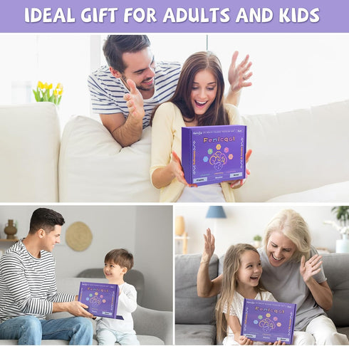 Brain Teaser Puzzles for Adults and Kids - 18Pcs Puzzle Games Set, 3D Wooden Plastic Metal IQ Test Toys