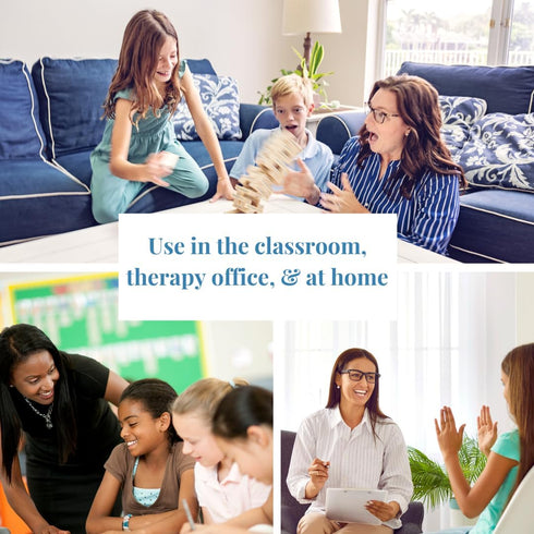 Feelings Builder - Therapy Games for Kids & Teens, Therapist Office Must Haves, Anger Management Toys, CBT Game