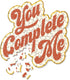 Brass Monkey 100-Piece Jigsaw Puzzle - You Complete Me - Shaped Puzzle with Gold Foil