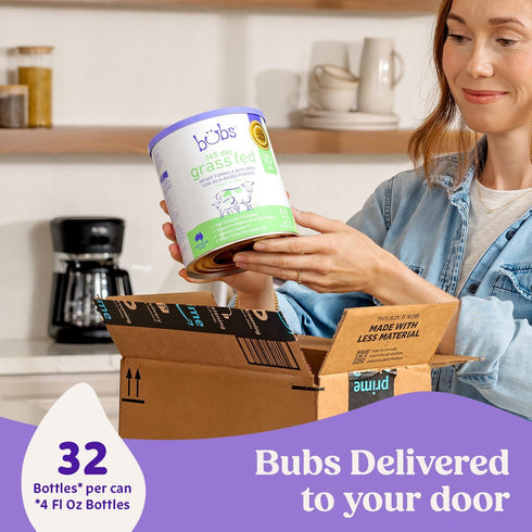 365 0-12 20 oz Bubs Day Grass Fed Infant Formula with Iron, Cow Milk-Based Powder for Infants Months, Made with Non-GMO