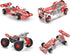 Racing Car Erector Sets for Boys Ages 8-12, Metal Building Kit, STEM Toys for Boys Age 8-12, Roadster Red Model
