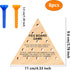 8 Packs Wooden Triangle Peg Games Family Wooden Board Game Learning Puzzles Strategy Toy for Travel Gathering Teens Adult
