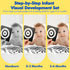10 Tummy 0-6 URMYWO Pcs High Contrast Black and White Baby Toys for Newborn, Time Mirror, Rattle, Teether, Visual