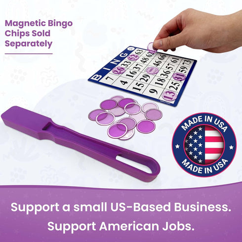MR CHIPS Magnetic Bingo Wands, Made in USA, 7 Colors, Ideal for Bingo, Science Experiments, 1 Piece