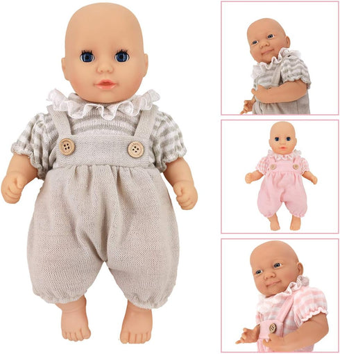 6 Set 14 Inch -18 Inch 14 DC-BEAUTIFUL Clothes Gift for Infant, Girl Baby, Includes Doll Outfits Dress Hat Socks, Total