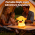 Dimmable 30 BPA-Free SiliconeHuggwaii Highland Cow Night Light for Kids, Squishy Night Light Touch Cow Lamp, Highland