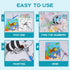 3 Pack Paint by Numbers for Kids Ages 8-12, 10*8" Color by Number Framed Canvas with 17 Acrylic Paint Pots and 6