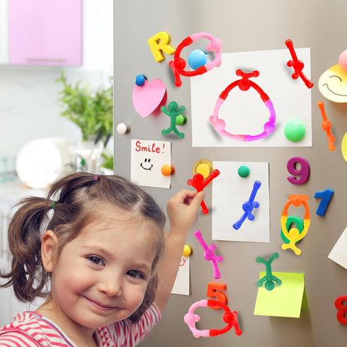 24pcs Travel Magnetic Toys for Kids Toddlers: Portable & Durable for Airplane Road Trip Car Travel Games