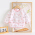 Hafftnun 5-Pack 3-30 Baby Long Sleeve Waterproof Bib Full Coverage Apron Bib Smock Toddler Bibs with Pocket Months