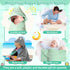 Sublaga 12 Set, 3 32x32 9 Pcs Baby Towels and Washcloths Hooded Baby Towel, Soft and Absorbent Baby Bath Towels, PCS