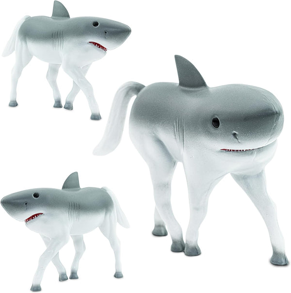 Randimals Animal Figurine Toy - Horse & Shark Hybrid Realistic Animal Toys for Kids & Kidults